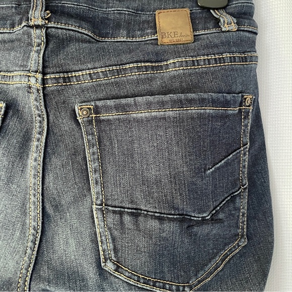 BKE Denim Stella Mid Rise Skinny Jeans Women’s Size 28R Dark Wash | READ DISC. - Picture 5 of 12
